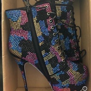 Heather Johnson platform booties.